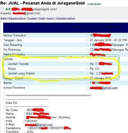 Pembayaran dari PM
