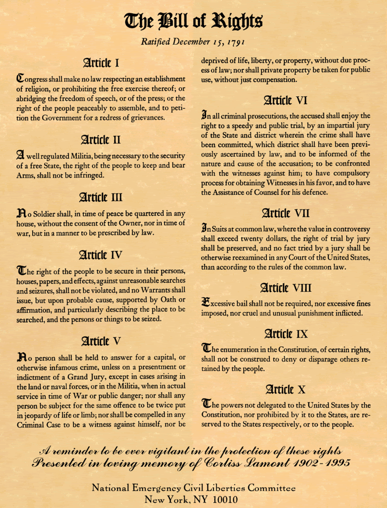 The Bill of Rights Pictures, Images and Photos